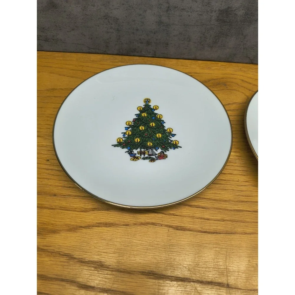 Lot Of 2 Christmas Tree Plate B.c. 107th‎ 1999 Limited Edition